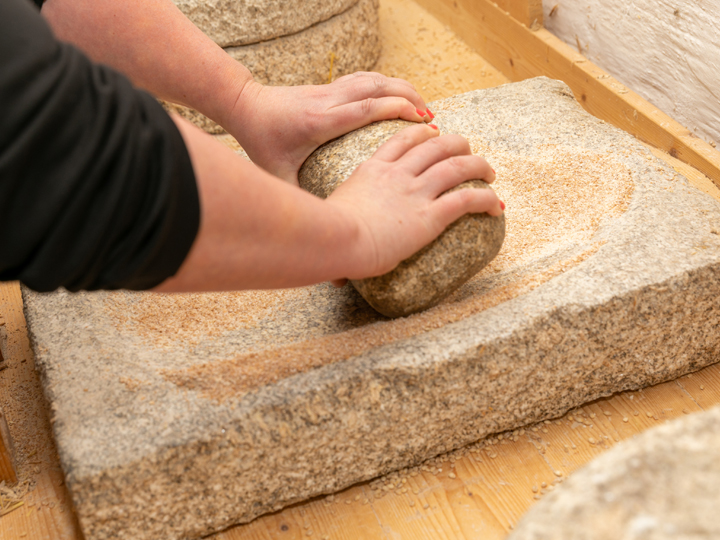 Mill stone at at Skerries Mills
