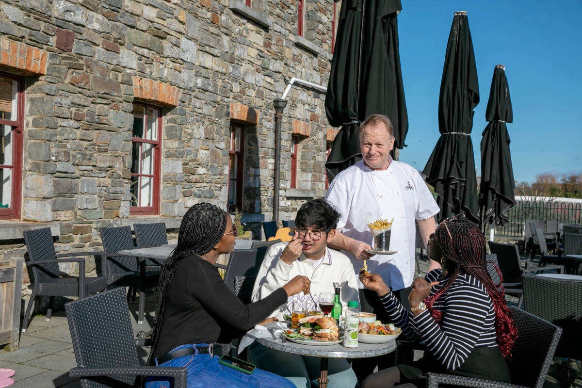 Outdoor Dining at the Watermill Cafe Skerries