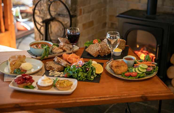 Selection of food at the Watermill Cafe Skerries